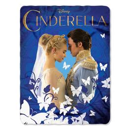 Northwest - Cinderella "Royal Couple" Fleece Character Blanket Throw 46 x 60-inches - Multi