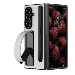 Stock Preferred - Wristband Case with Kickstand & S Pen Holder For Samsung Galaxy Z Fold 7 - White