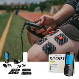 iReliev - SPORT TENS + EMS Muscle Stimulator - Black