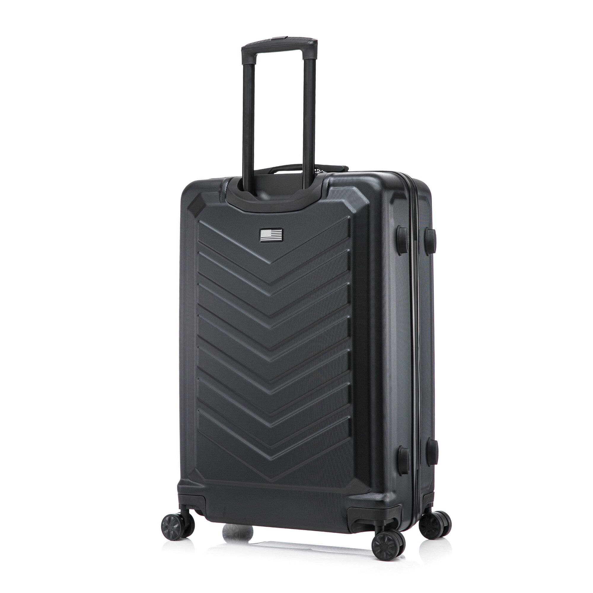 Angle. US Army - FOX 28" Large Suitcase - BLACK.