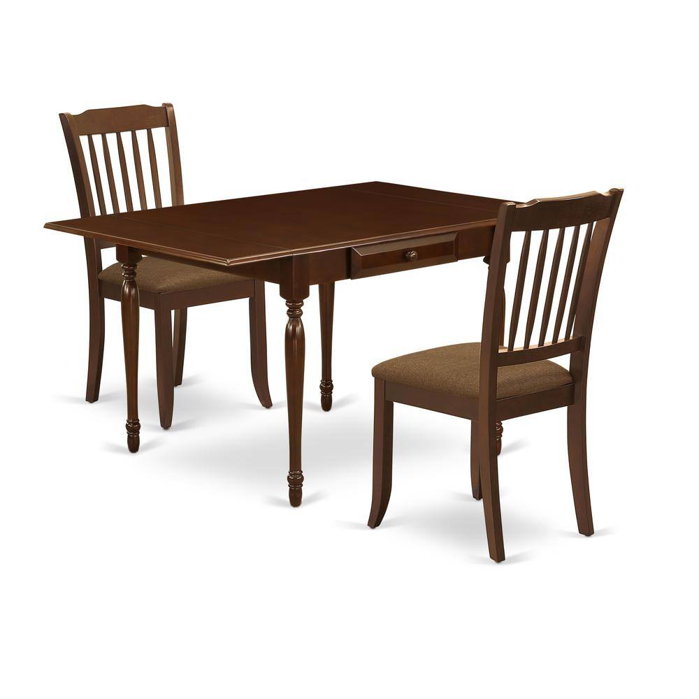 Left. East West Furniture - Dining Room Set Mahogany - Brown.
