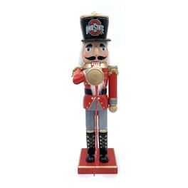 Santa's Workshop - Ohio State Buckeyes 14" Bugler Nutcracker - Red