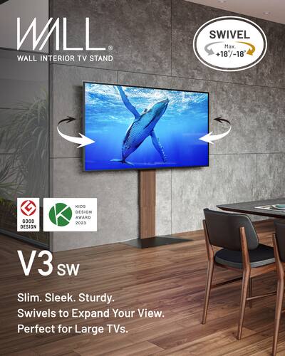 WALL V3 SW High Type – Sleek Shallow Floor TV Stand for Extra WALL V3 SW High Type – Sleek Shallow Floor TV Stand for Extra