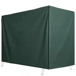 Outsunny - Patio Hammock Porch Swing Cover with UV, Water, & Dust Fighting Material, 81" x 49" x 65" - Dark Green