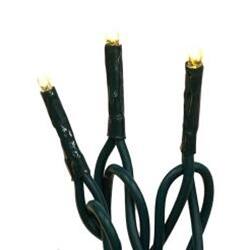 Angle. BreeBe - Warm White LED Teeny Lights 50 Ct. Green Cord - White, Green.