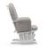 Alt View 15. Storkcraft - Hoop Glider and Ottoman - White/Taupe Swirl.