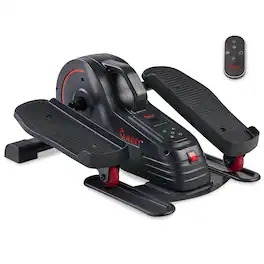 Sunny Health & Fitness - Smart Motorized Under Desk Mini Elliptical - Dark Gray