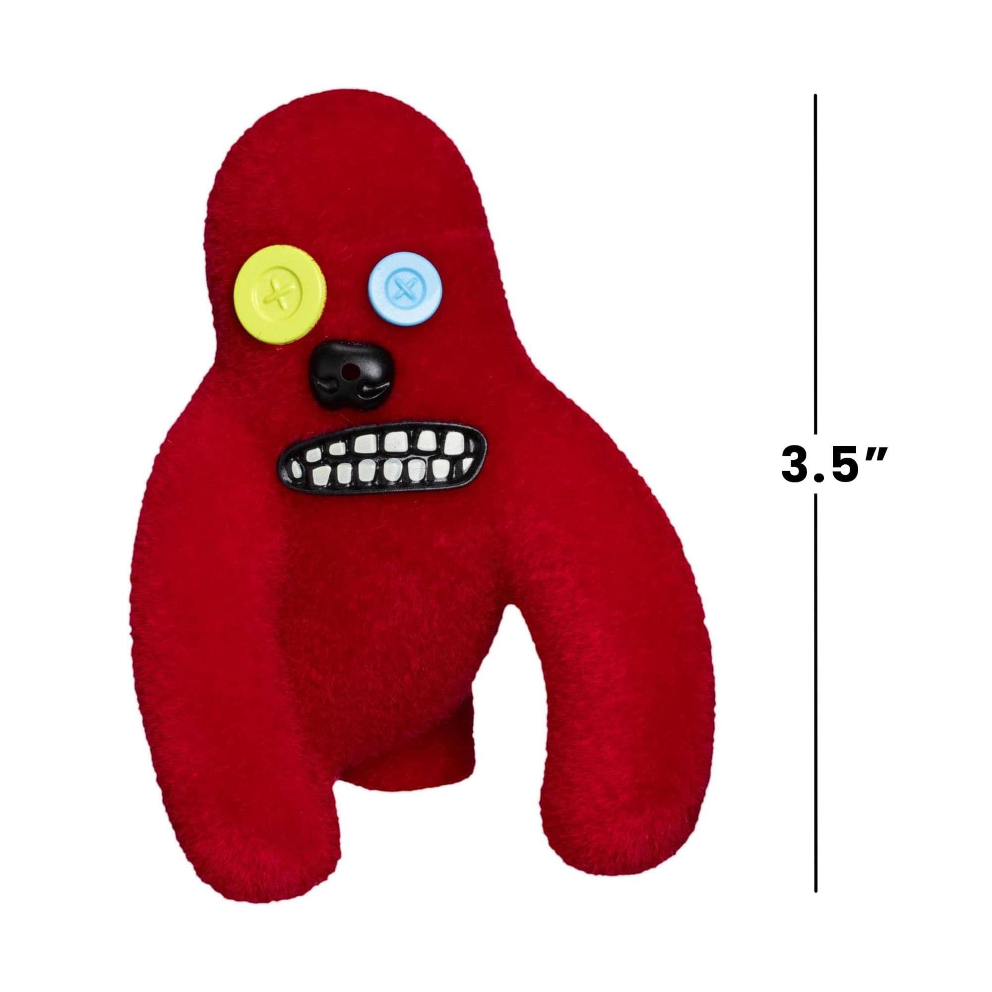 Alt View 3. ZURU - Fuggler Farting 3.5 Inch Vinyl Figure | Red Fuggler - Red.