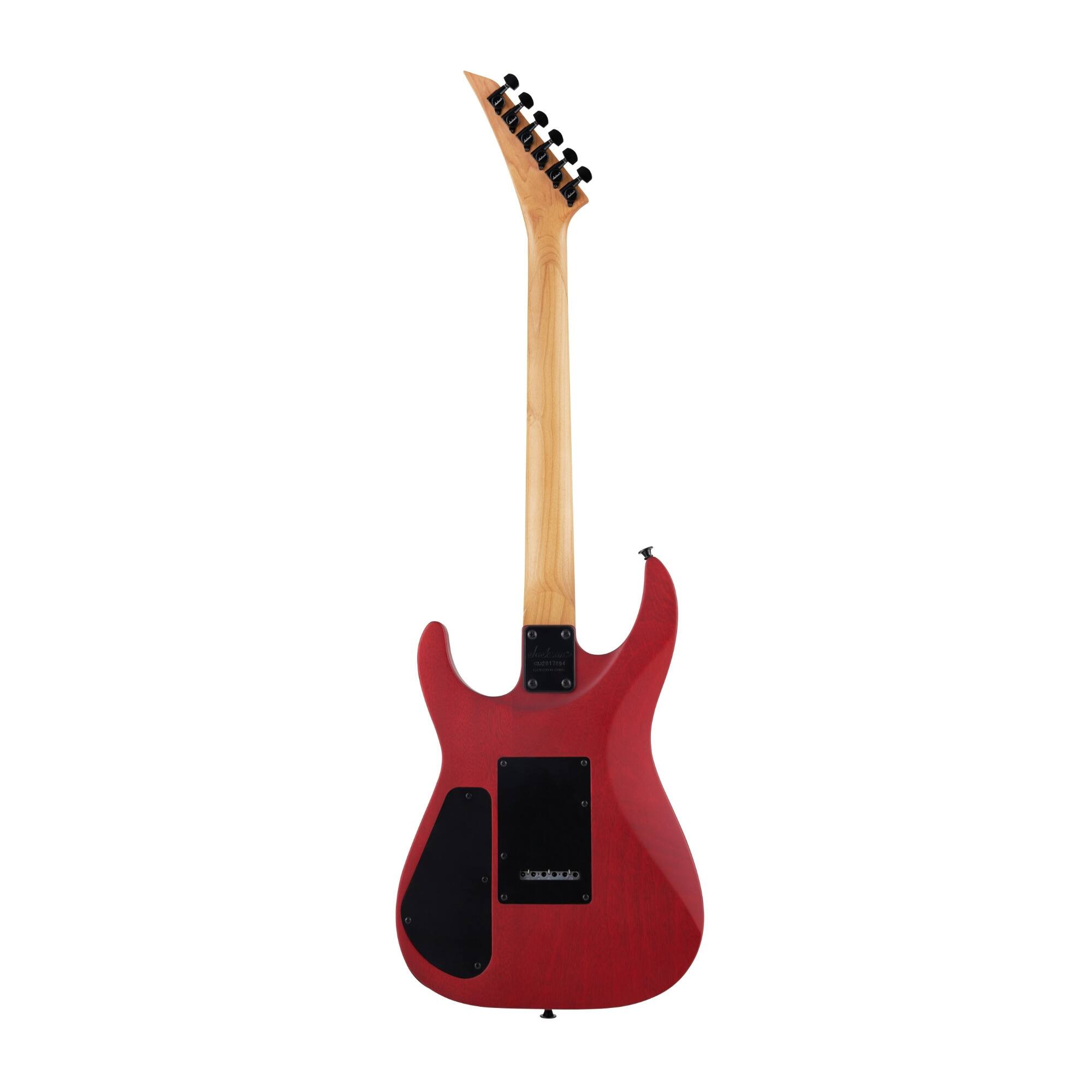 Angle. Jackson - Jackson JS Series Dinky Arch Top JS24 DKAM 6-String Electric Guitar (Red Stain).
