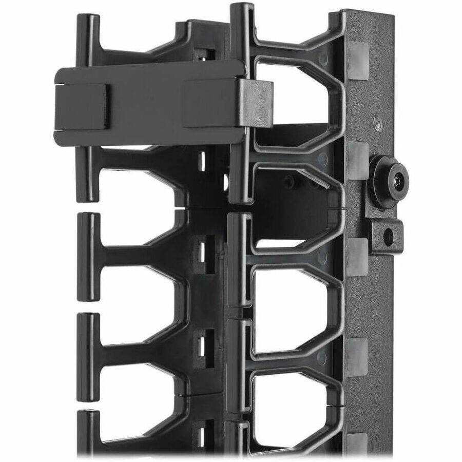 Alt View 4. Tripp Lite - Tripp Lite by Eaton SmartRack 3-in. (7.62 cm) Wide High Capacity Vertical Cable Manager - Double finger duct - Cable - Black.