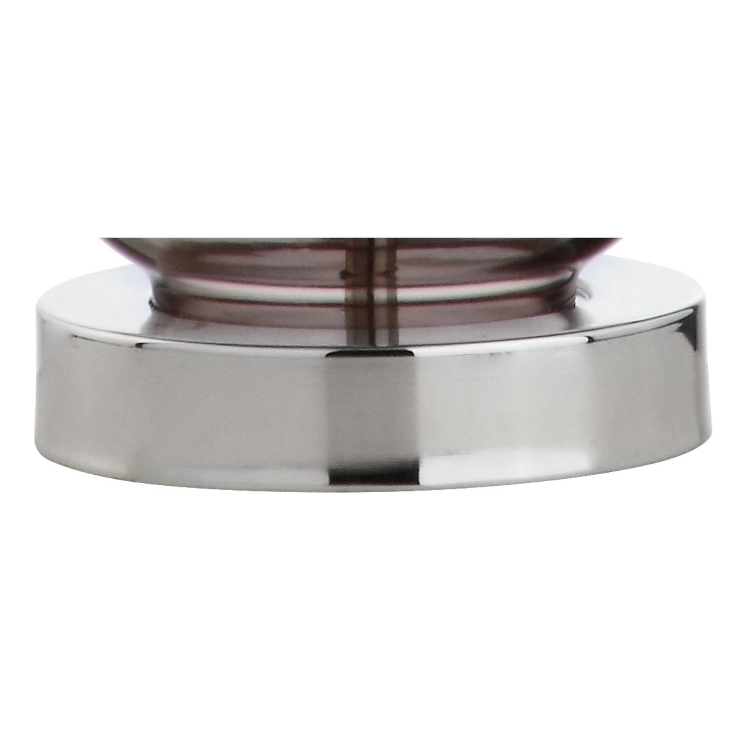 Alt View 7. Jonathan Y - Colette 20" Mini Glass LED Table Lamp, Smoked Gray - Smoke Gray.