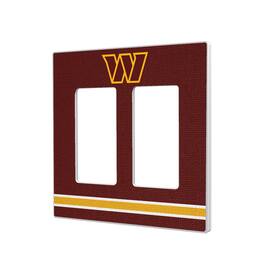 Keyscaper - Washington Commanders Stripe Double Rocker Light Switch Plate - Multicolor
