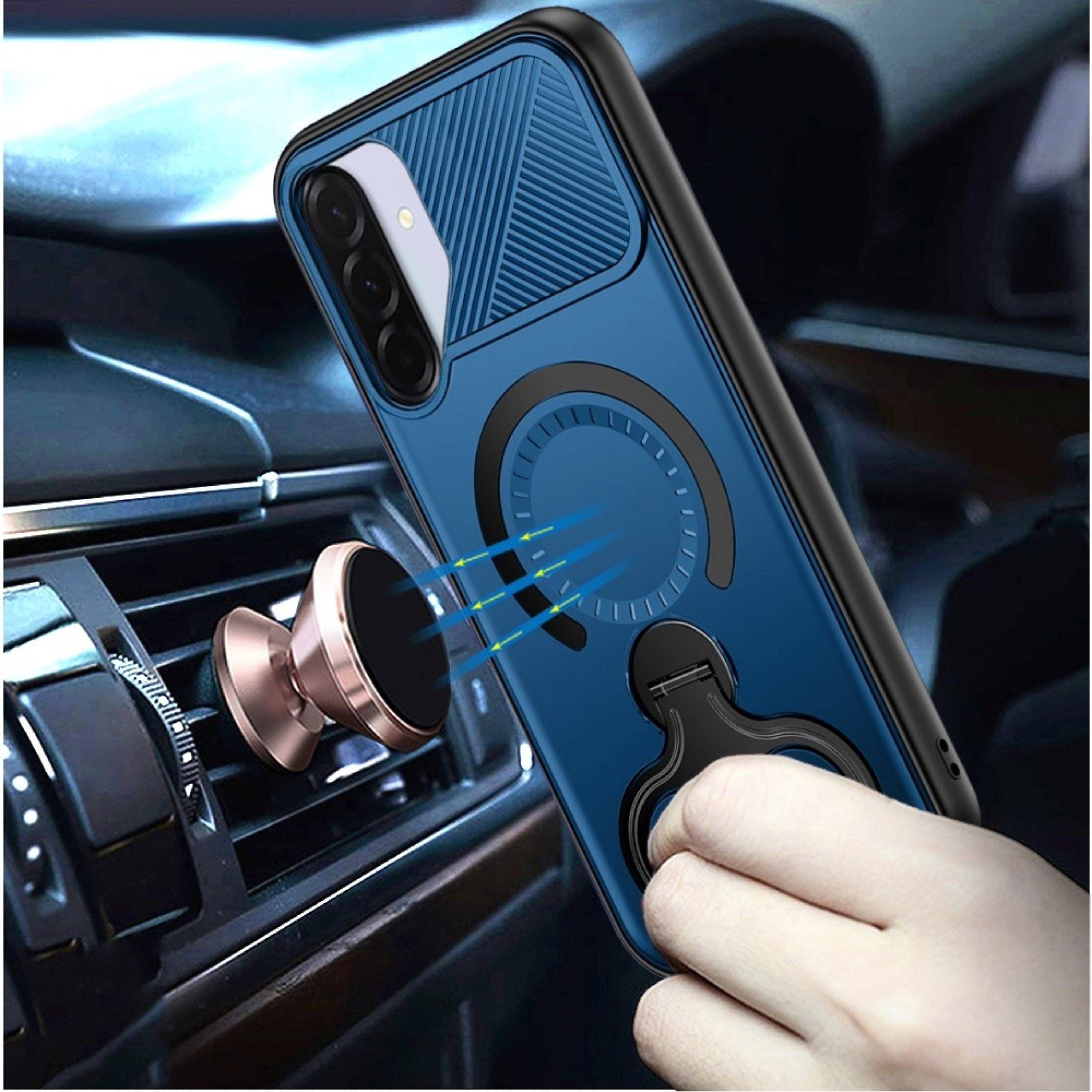 Kitcheniva Dual 360 Ring Stand Magnetic Circle Phone Case With Tempered ...