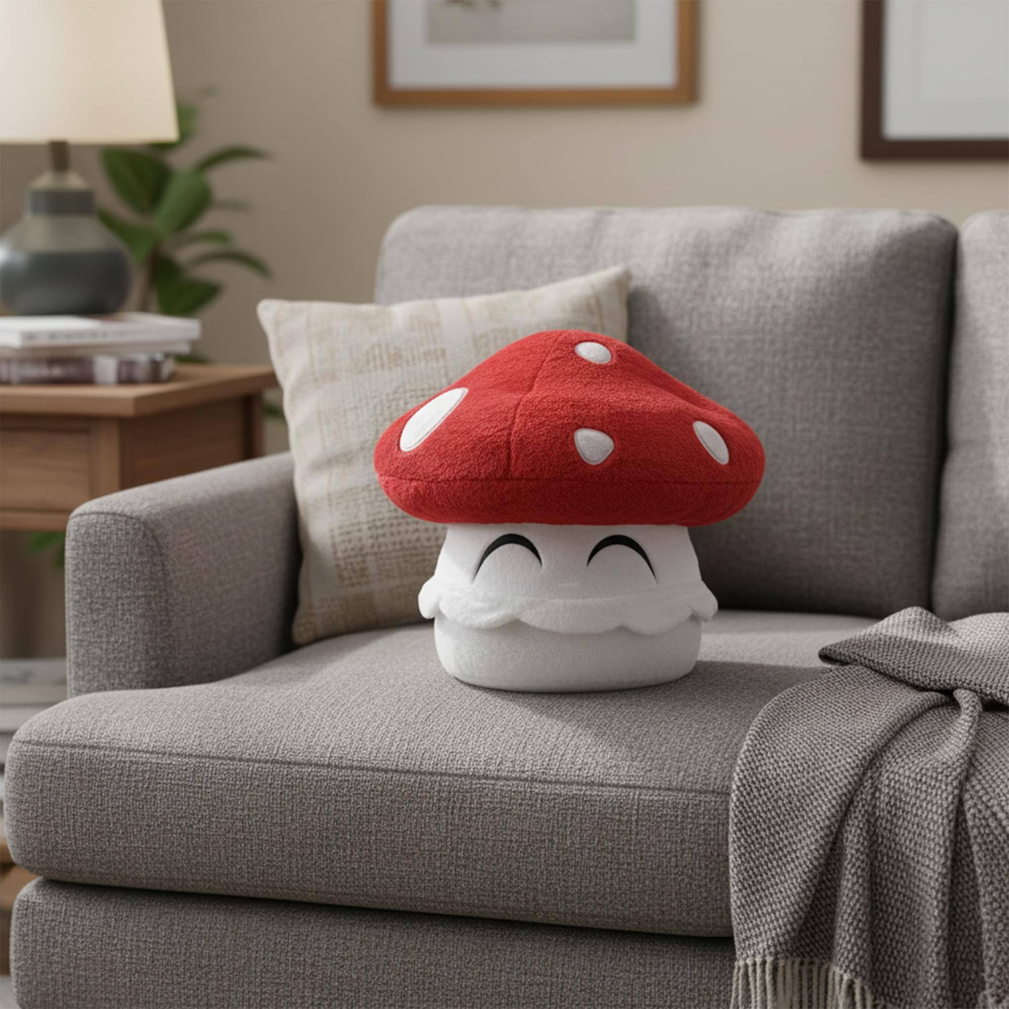 Alt View 2. Tentacle Kitty - Tentacle Kitty Guy The Mushroom 11 Inch Plush - Multi-Colored.