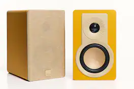 DALI - Kupid Designer Bookshelf Speakers - Golden Yellow