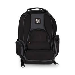 Ful - Big Easy Water Resistant 17" Backpack - Black/ Grey
