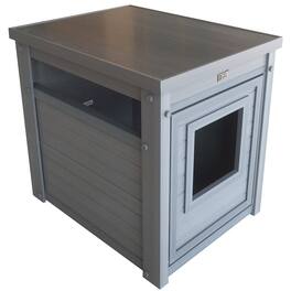 New Age Pet - ECOFLEX Litter Box Cover End Table - Grey - Gray