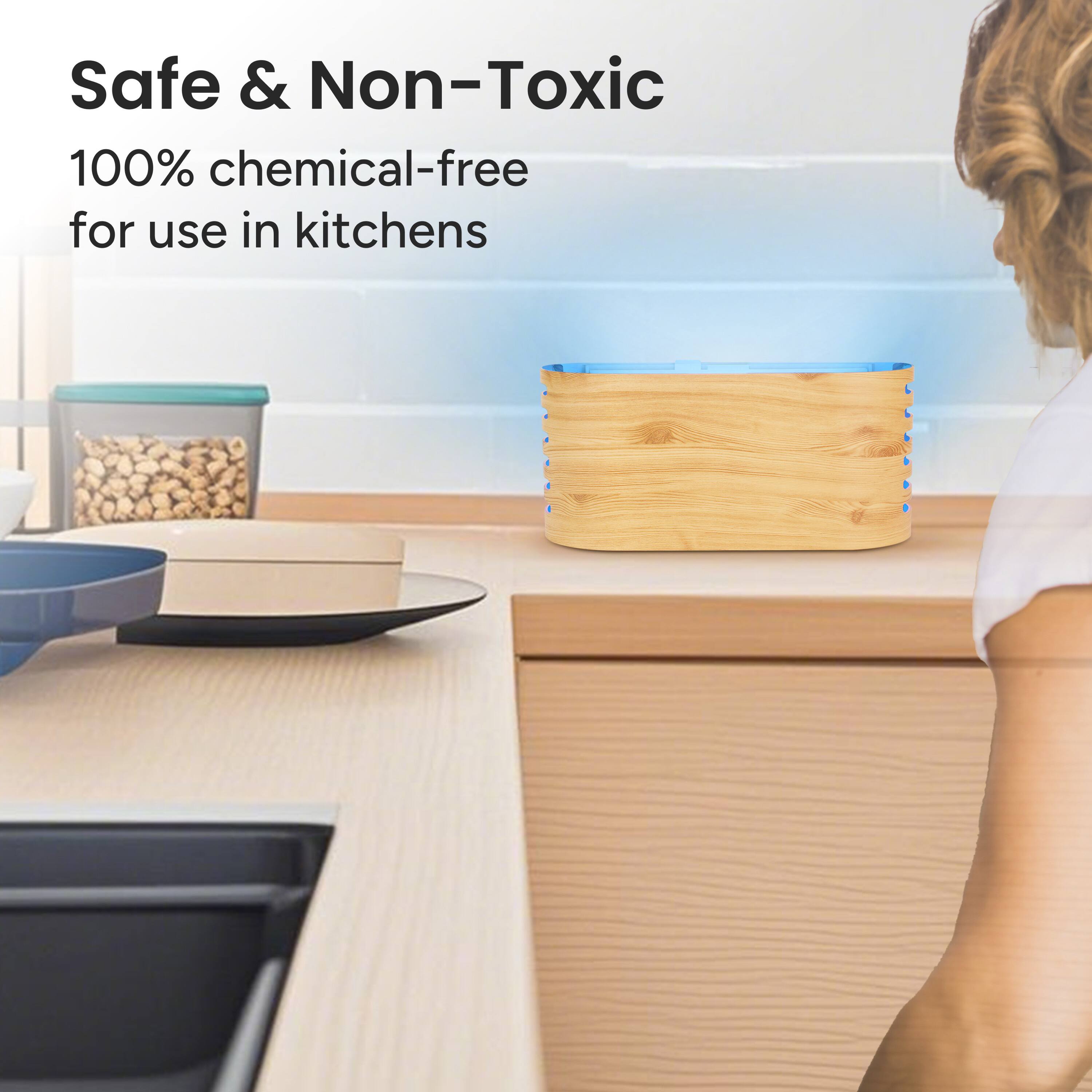 Safe & Non-Toxic  
100% chemical-free for use in kitchens