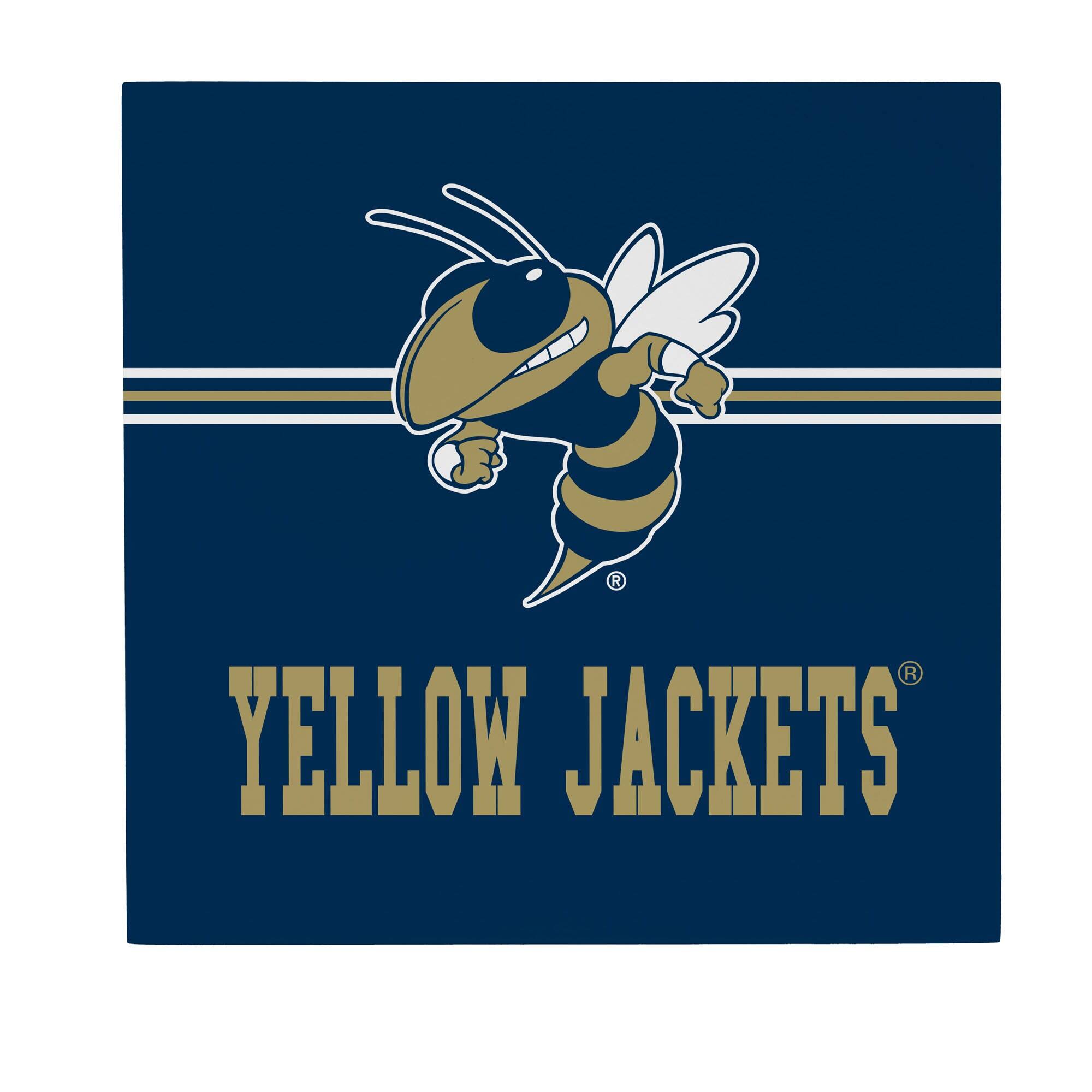 Georgia Tech Yellow Jackets 12" x 12" Wood Wall Sign
