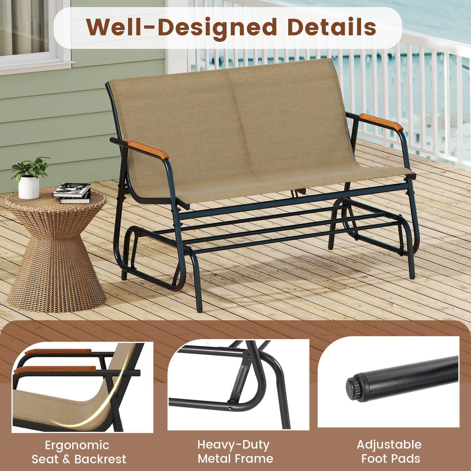 Well-Designed Details
Ergonomic Seat & Backrest
Heavy-Duty Metal Frame
Adjustable Foot Pads