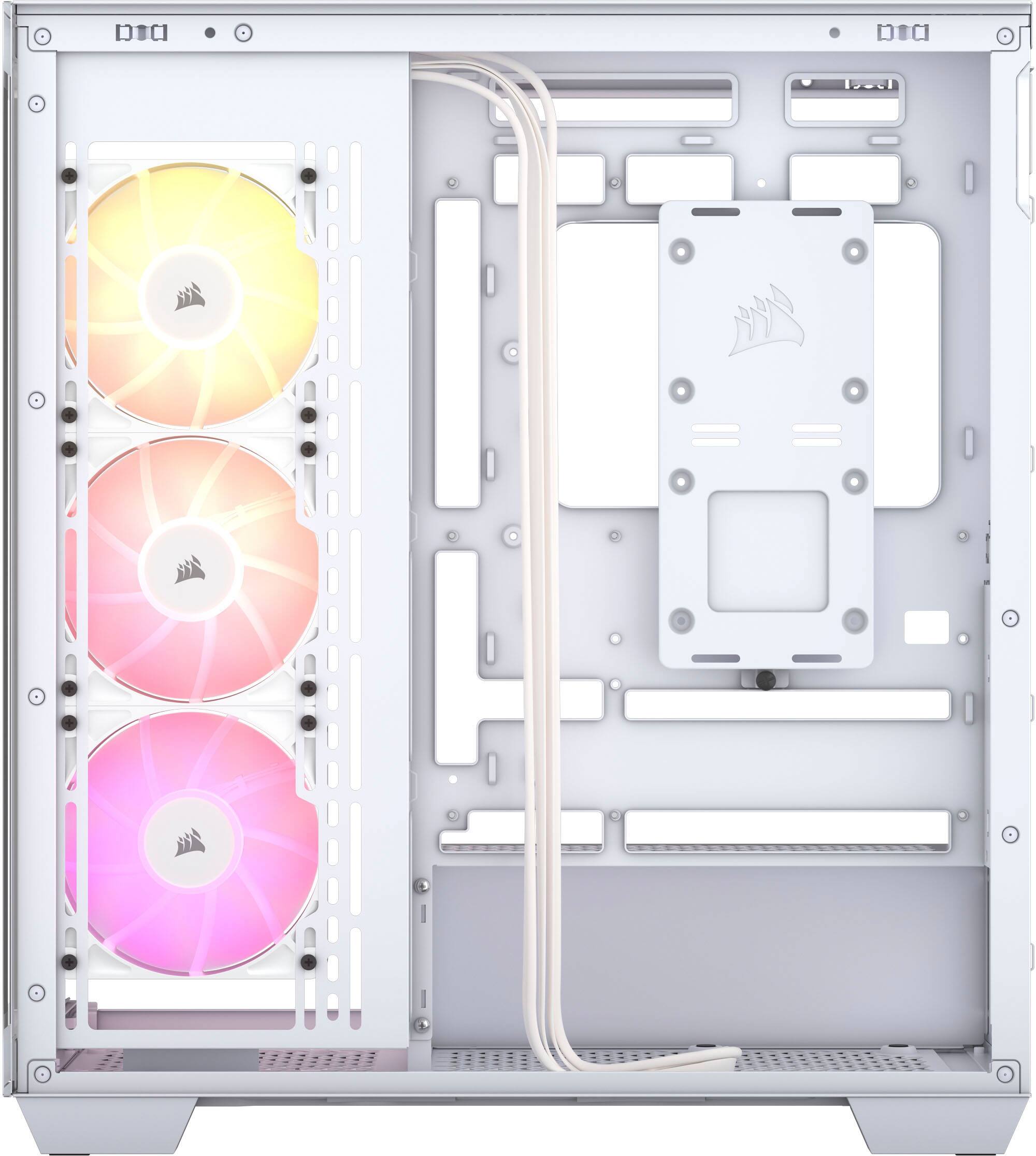 Alt View 21. CORSAIR - 3500X ARGB ATX Mid-Tower PC Case - White.