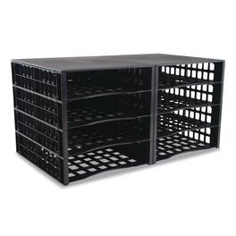 Advantus - Literature Organizer, 8 Sections, 21 x 12.25, Black