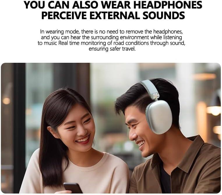 YOU CAN ALSO WEAR HEADPHONES AND PERCEIVE EXTERNAL SOUNDS

In wearing mode, there is no need to remove the headphones, and you can hear the surrounding environment while listening to music. Real-time monitoring of road conditions through sound ensures safer travel.