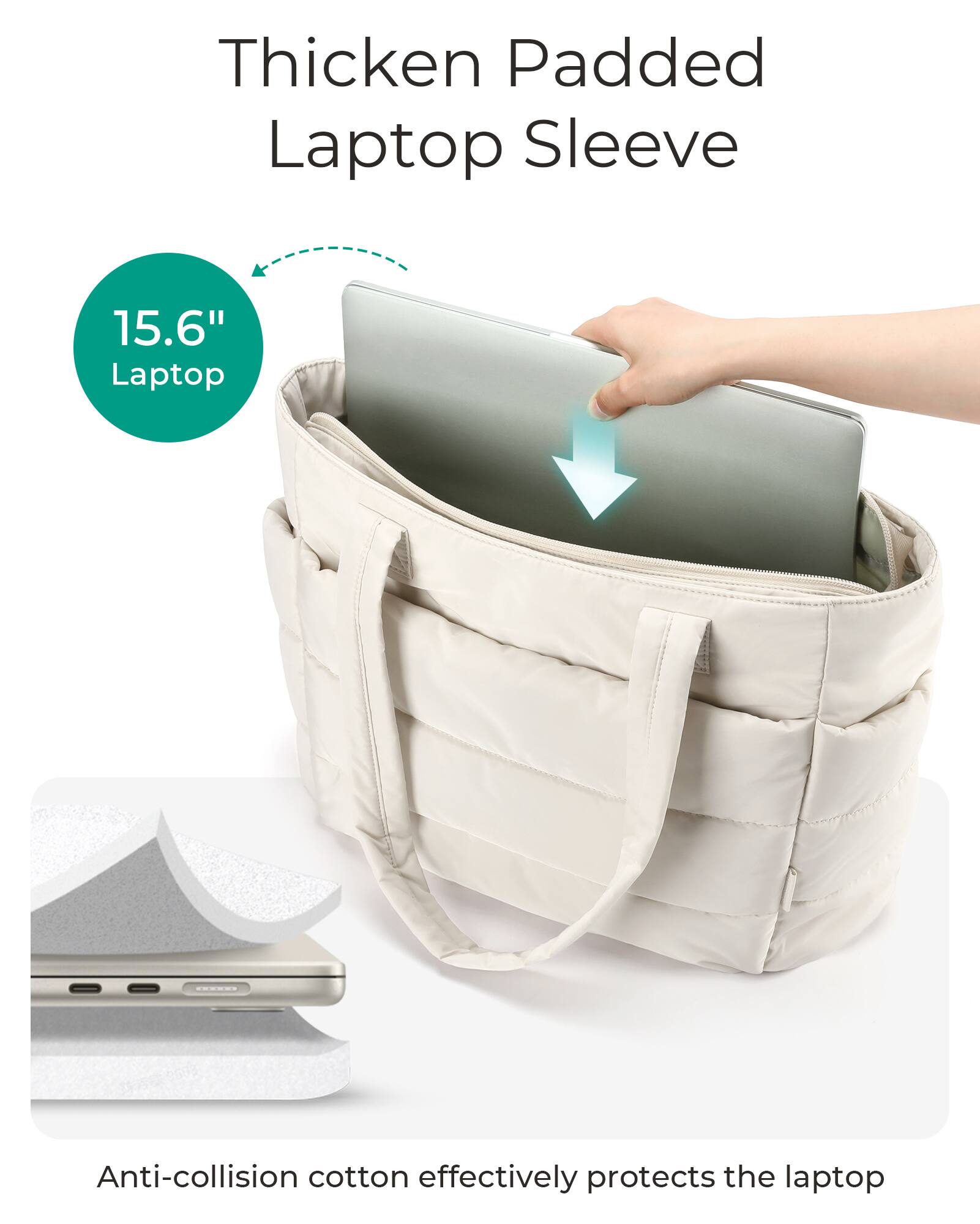 Thicken Padded Laptop Sleeve

15.6" Laptop

Anti-collision cotton effectively protects the laptop
