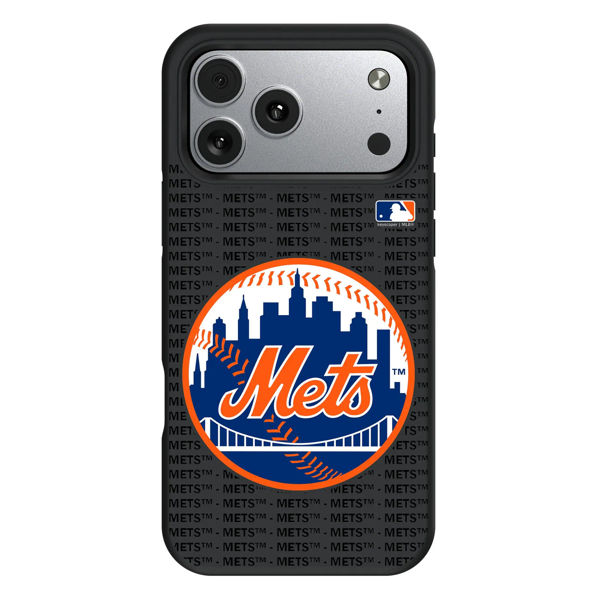 Keyscaper - MLB - New York Mets - Personalized Bump Case with 8.2ft Drop Protection - 13 Pro Max - Multicolor