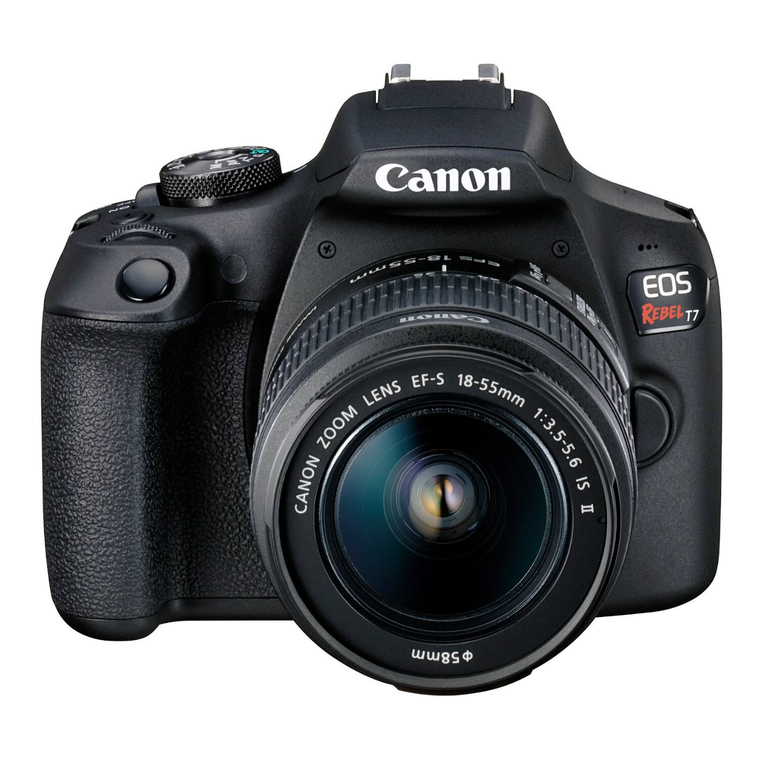Canon EOS Rebel T7 DSLR Camera and EF S 18 55mm IS II Lens Bundle