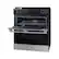 Alt View 19. Samsung - Bespoke 6.3 Cu. Ft. Slide-In Dual Fuel Convection Range with Flex Duo Convertible Double Oven Technology - Stainless Steel.