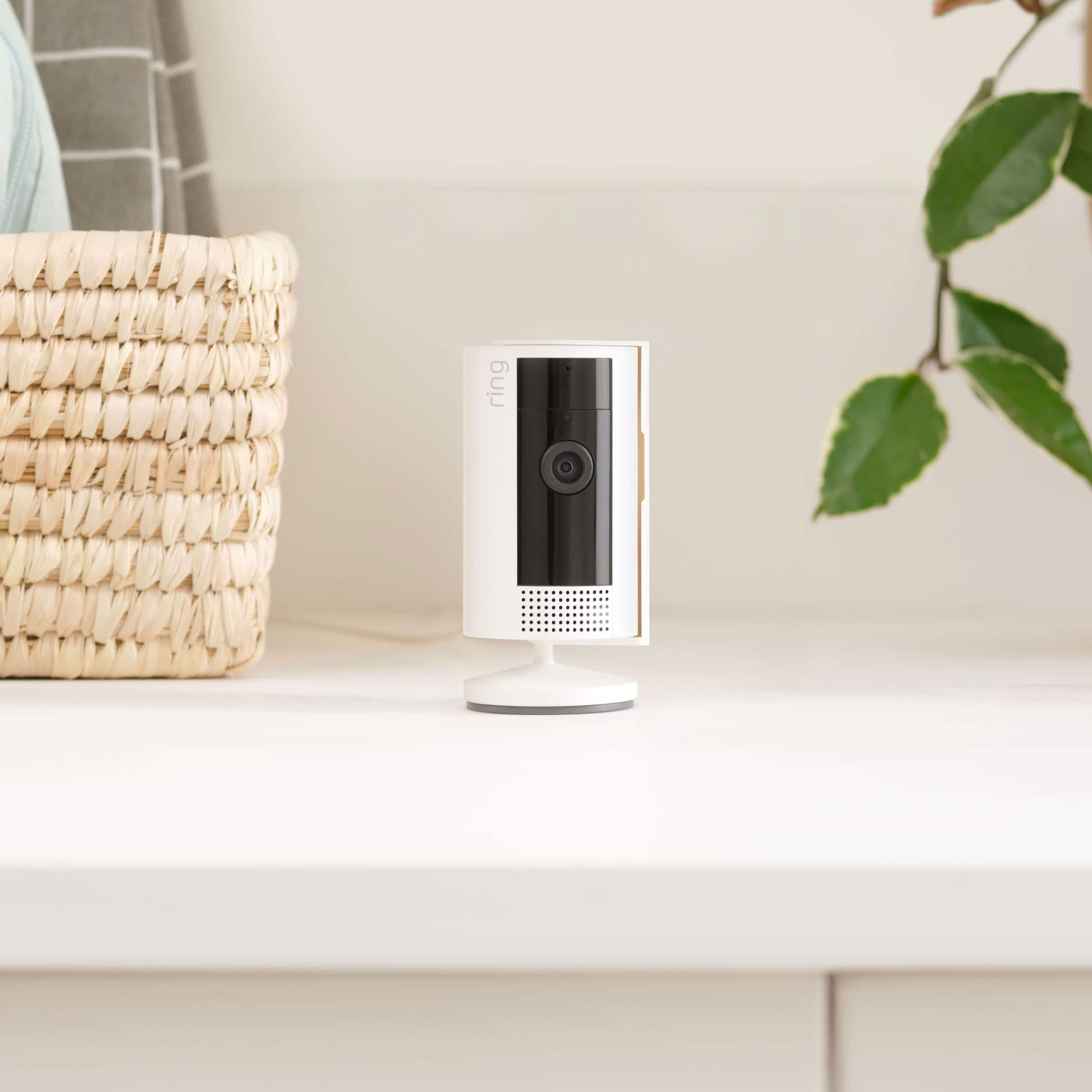 Ring Starter Set with Battery Doorbell and Indoor Cam Satin Nickel and