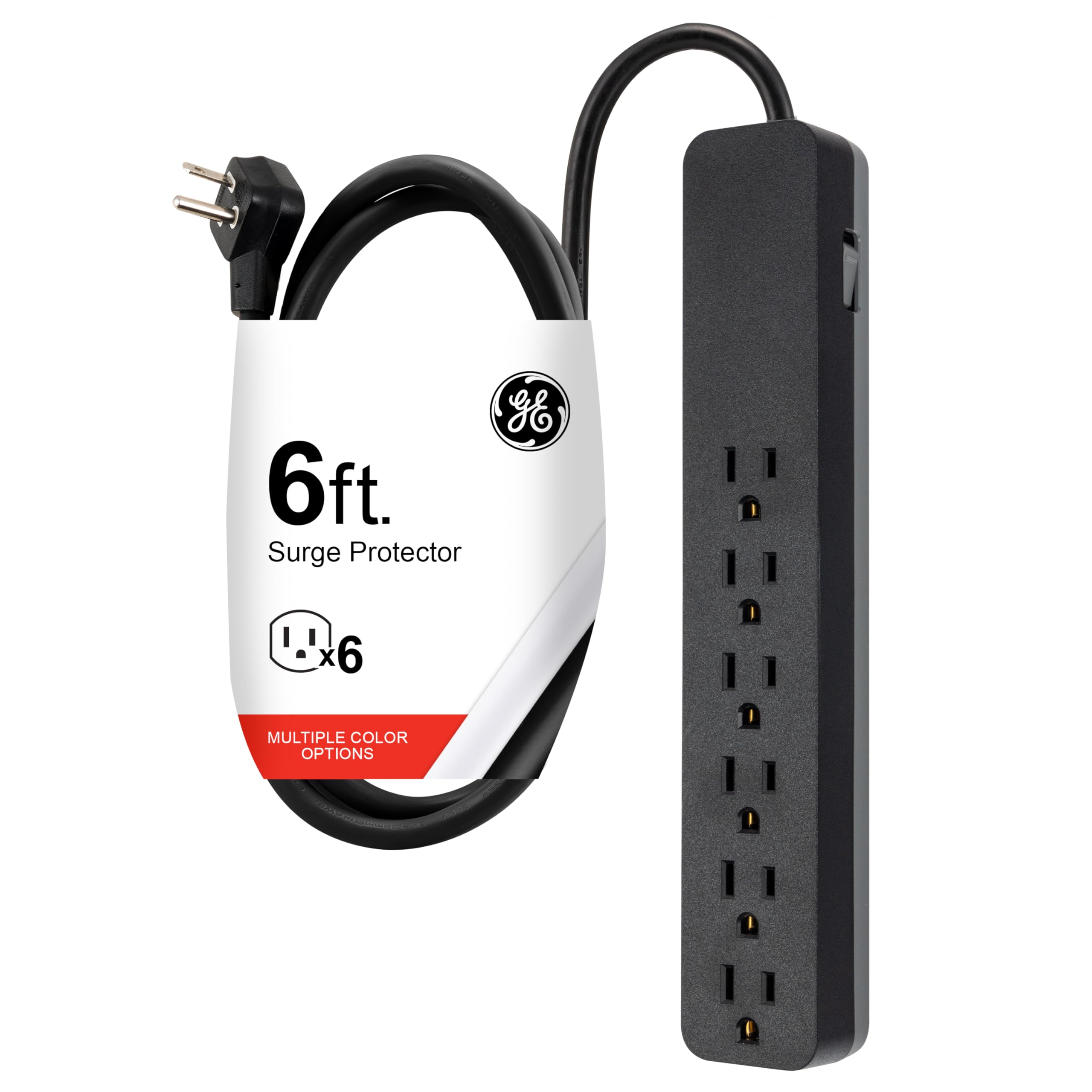 6ft. Surge Protector x 6  
MULTIPLE COLOR OPTIONS