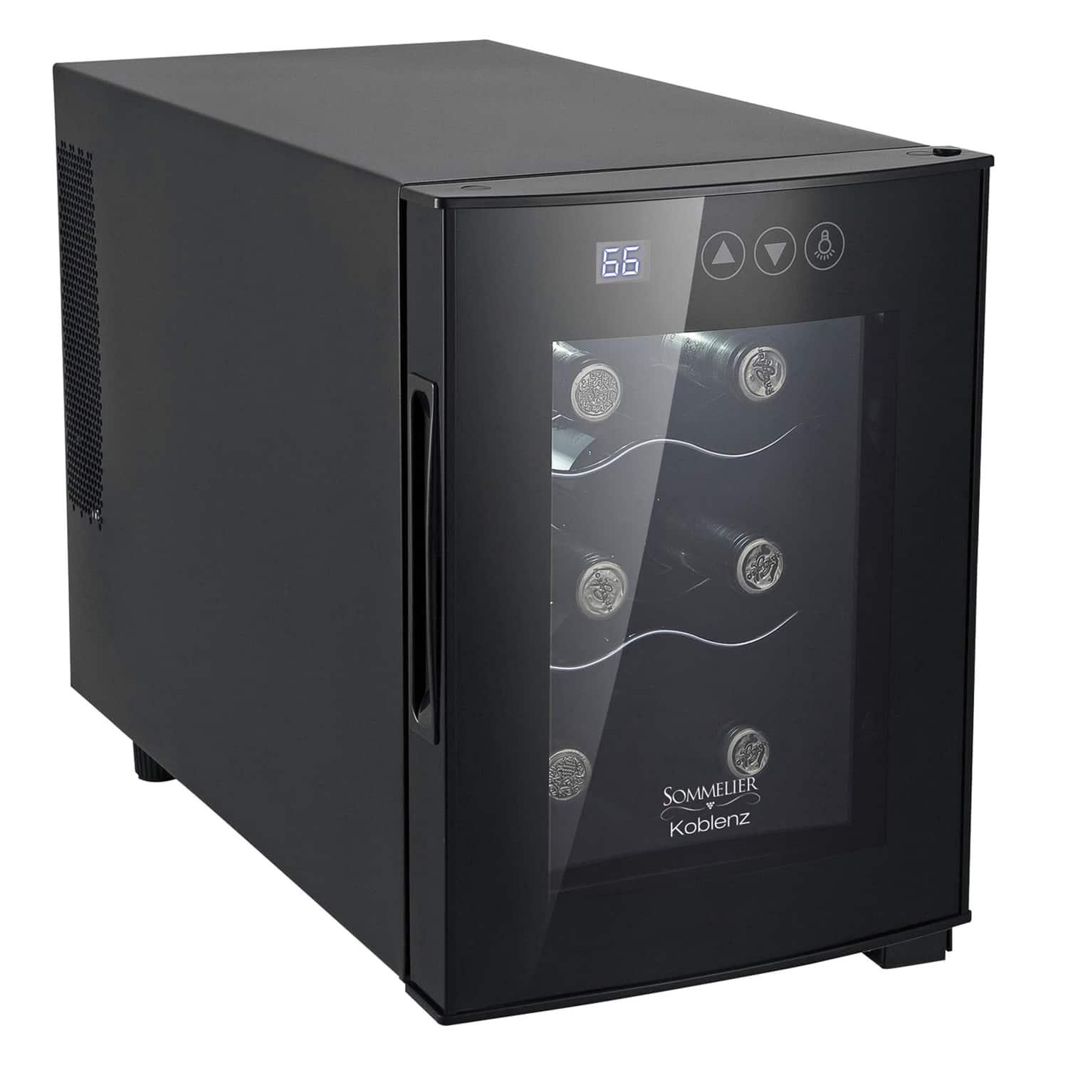 Koblenz - Wine Cooler 6 Bottle Capacity - Black