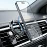 Esoulk - Magsafe Compatible Air Vent Magnetic Car Holder Mount with Magnetic Ring Adapter - Black