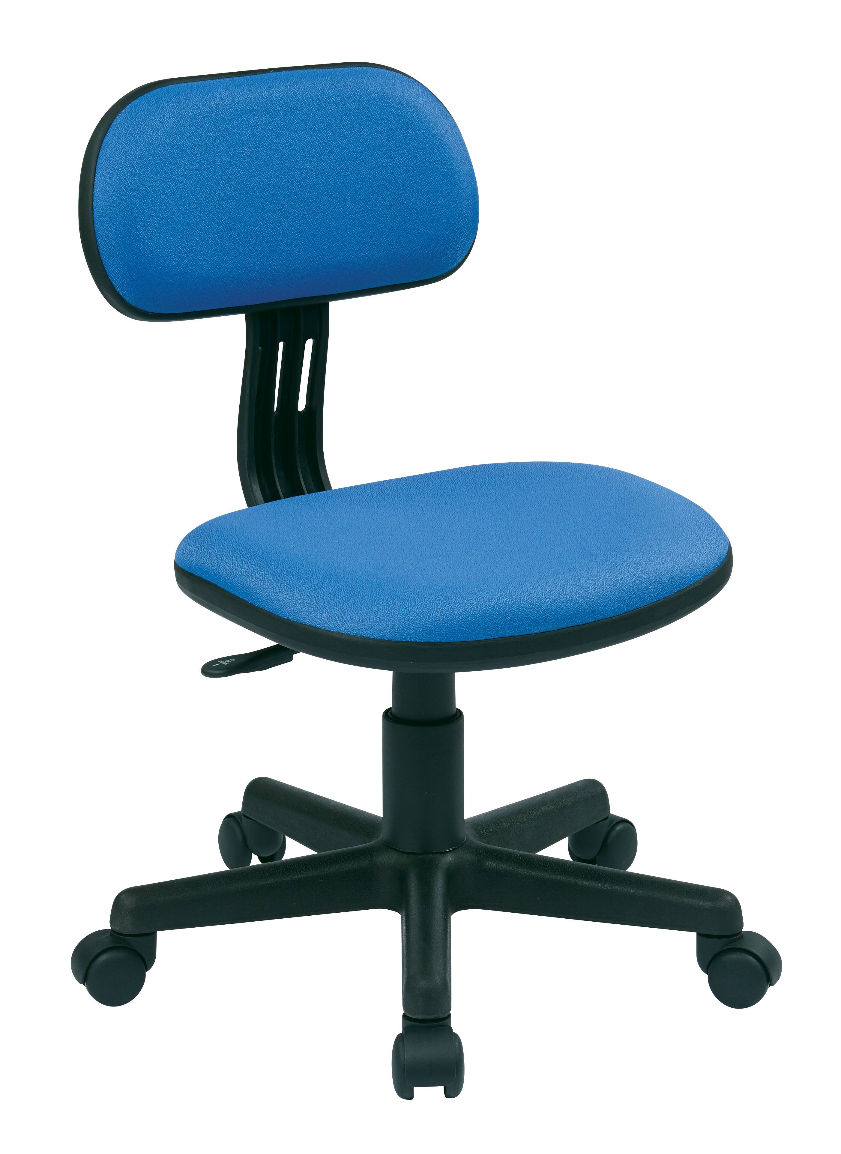 Angle. OSP Home Furnishings - Student Task Chair - Blue.