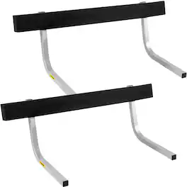 VEVOR - Boat Trailer Guide-ons,2 PCS Rustproof Steel Trailer Guide ons,Trailer Guides with Carpet-Padded Boards, Mounting Parts - White;Black