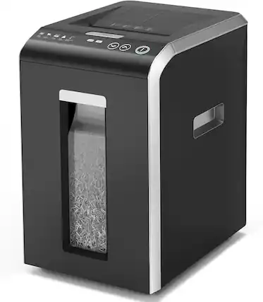 Front. Locksworth - 200-sheet Micro-Cut Paper Shredder 8.5 Gallon Capacity P-5 High Security Cut Paper Shredder For Office.