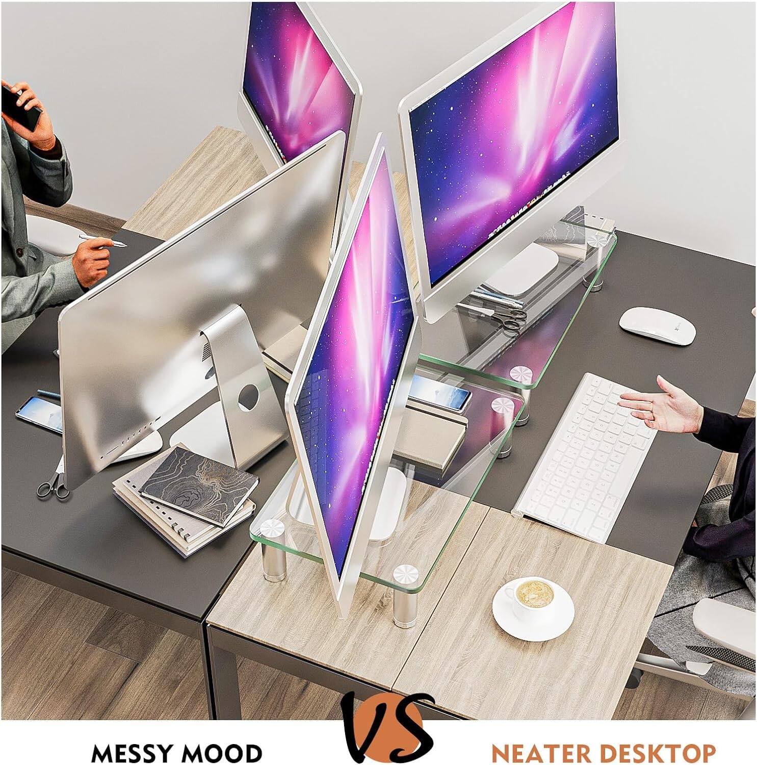 MESSY MOOD  
VS  
NEATER DESKTOP