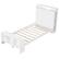 Front. Costway - Twin Size Bed Frame with Storage Headboard & Footboard LED Bed Frame with 2 USB Ports - White.