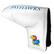 Front. Team Golf - Kansas Jayhawks Tour Blade Putter Cover - White.