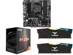 CDDO 15000 BOUST CORE DON msi AMDA AMD2 AMDL RYZEN PROCESSOR ses NA IACLUDES 1 AMAD 5 OAM FN A MIGK- RYZEN M-PERFORMANCE PROCESSOR THEROAAL SOLUZION SERIES 5000 DELTA P TFORCE 03E103 ... 31-333.11 te DELTA P TFORCE
Corrected:
CDDO 15000 BOOST CORE DON msi AMD Ryzen 5 Processor includes 1 AMD Ryzen 5 Processor and high-performance AMD Wraith Thermal Solution. MSI motherboard, T-Force Delta R RAM.