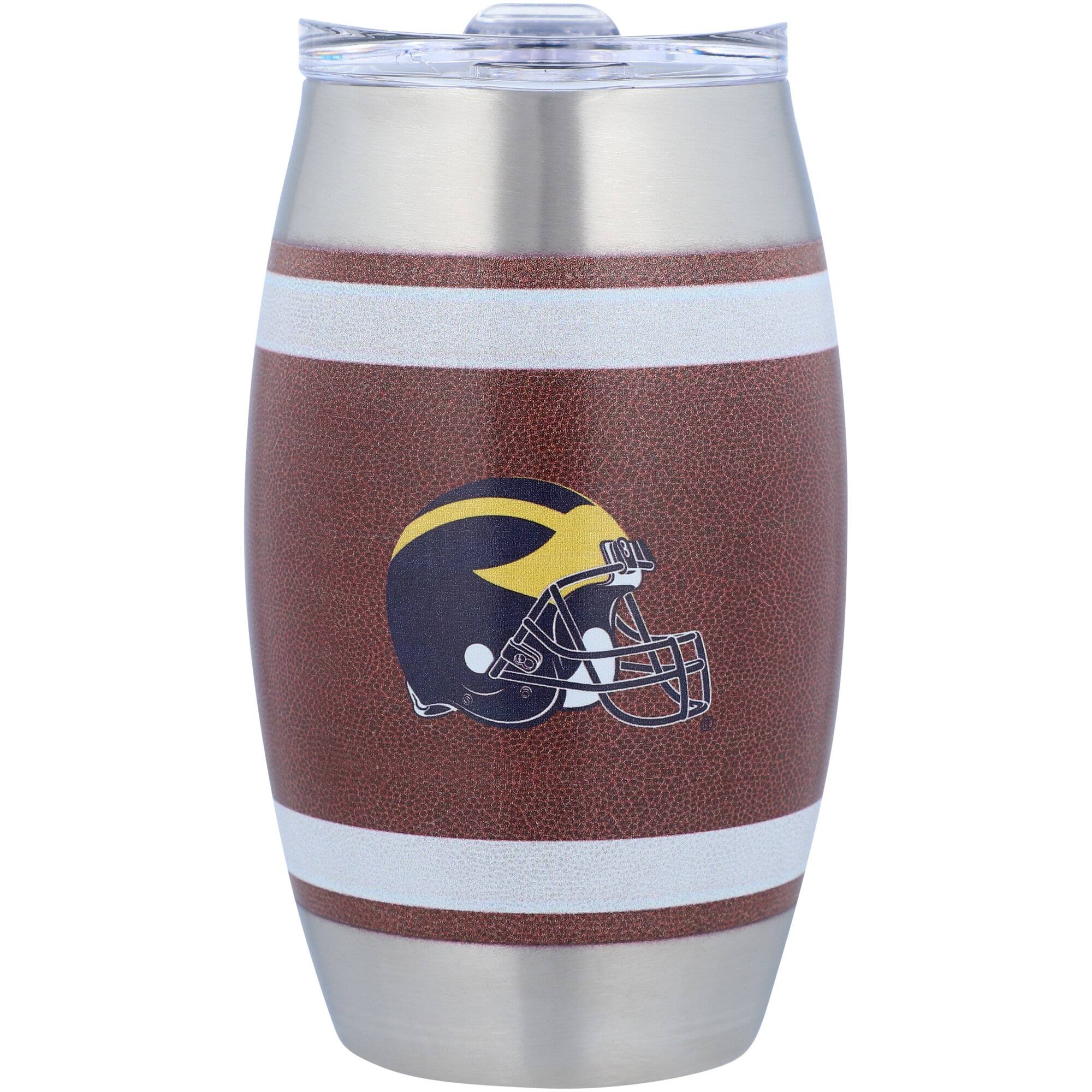 Alt View 2. Indigo Falls - Michigan Wolverines 15oz. Football Tumbler - Multicolor.