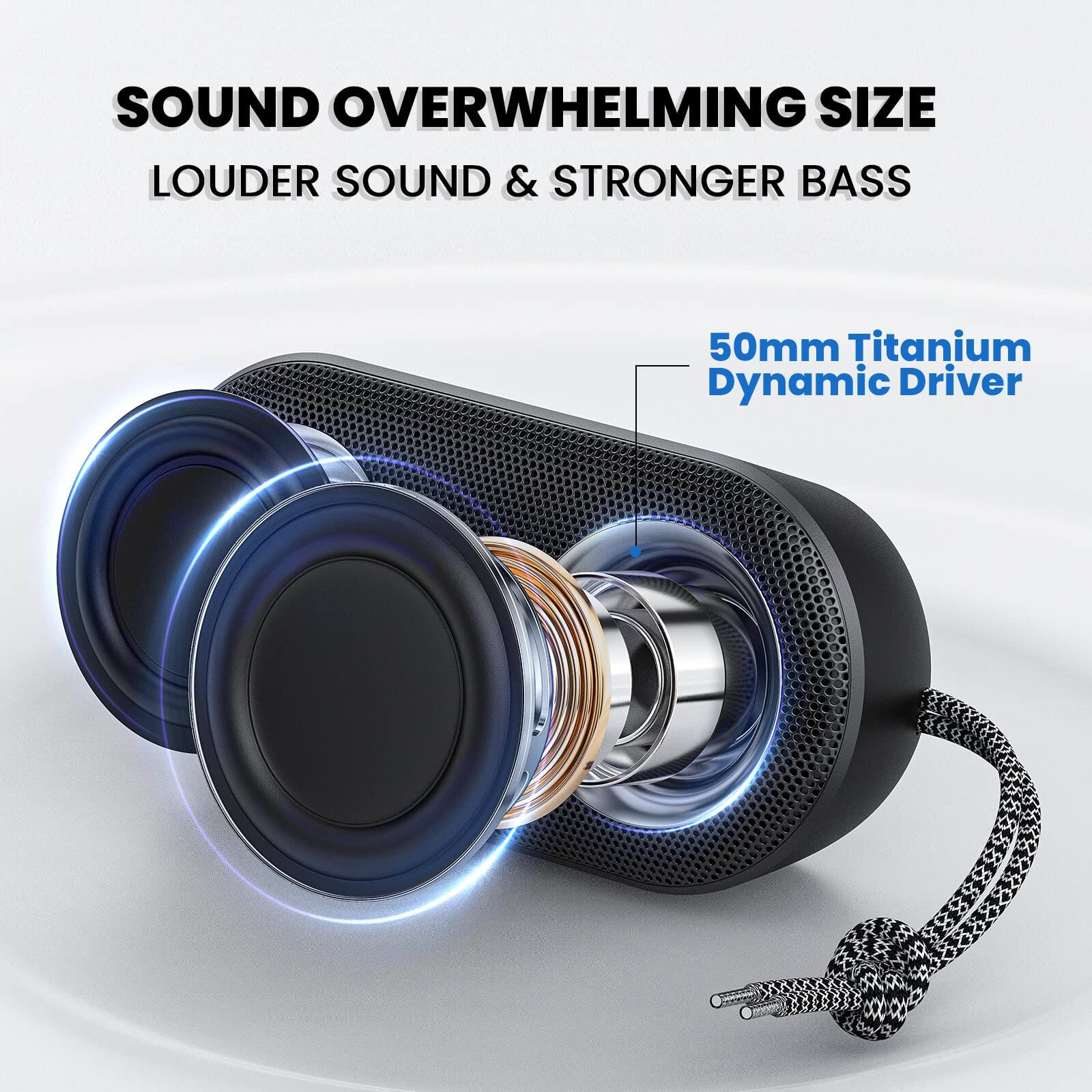 SOUND OVERWHELMING SIZE  
LOUDER SOUND & STRONGER BASS  

50mm Titanium Dynamic Driver