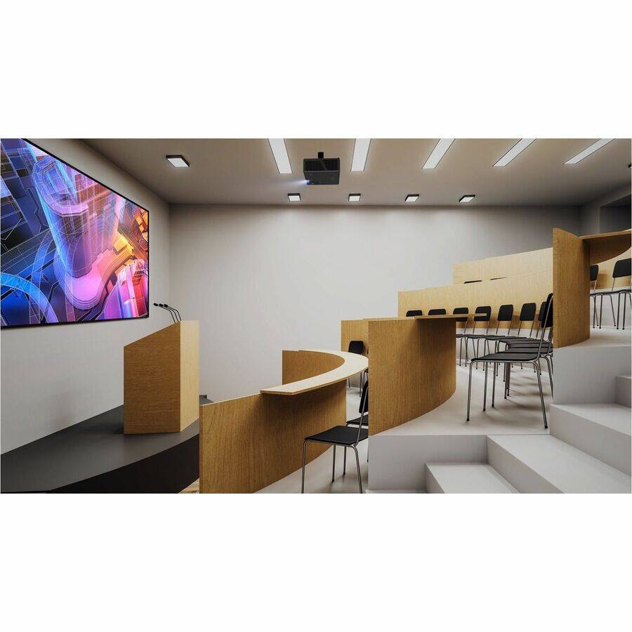 Alt View 2. Optoma - Optoma ZK608TST 3D Short Throw DLP Projector - 16:9 - Black - High Dynamic Range (HDR) - Front - 2160p - 30000 Hour - 1.07 Billion Colors (30-bit).