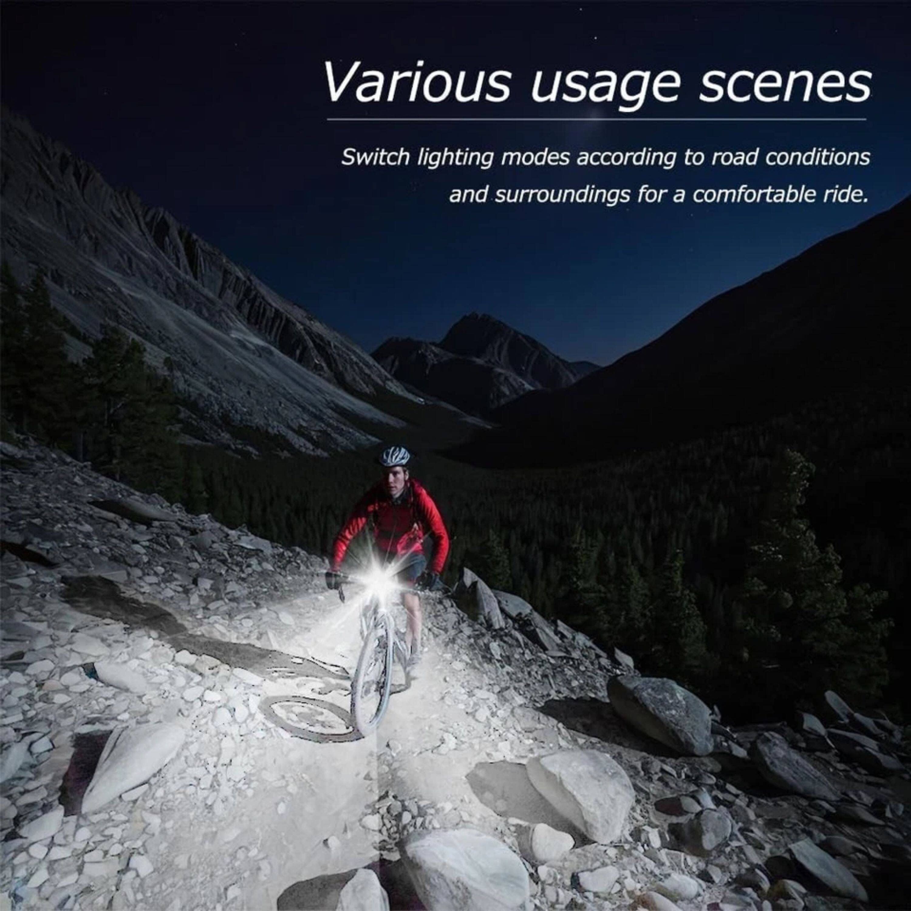 Various usage scenes  
Switch lighting modes according to road conditions and surroundings for a comfortable ride.