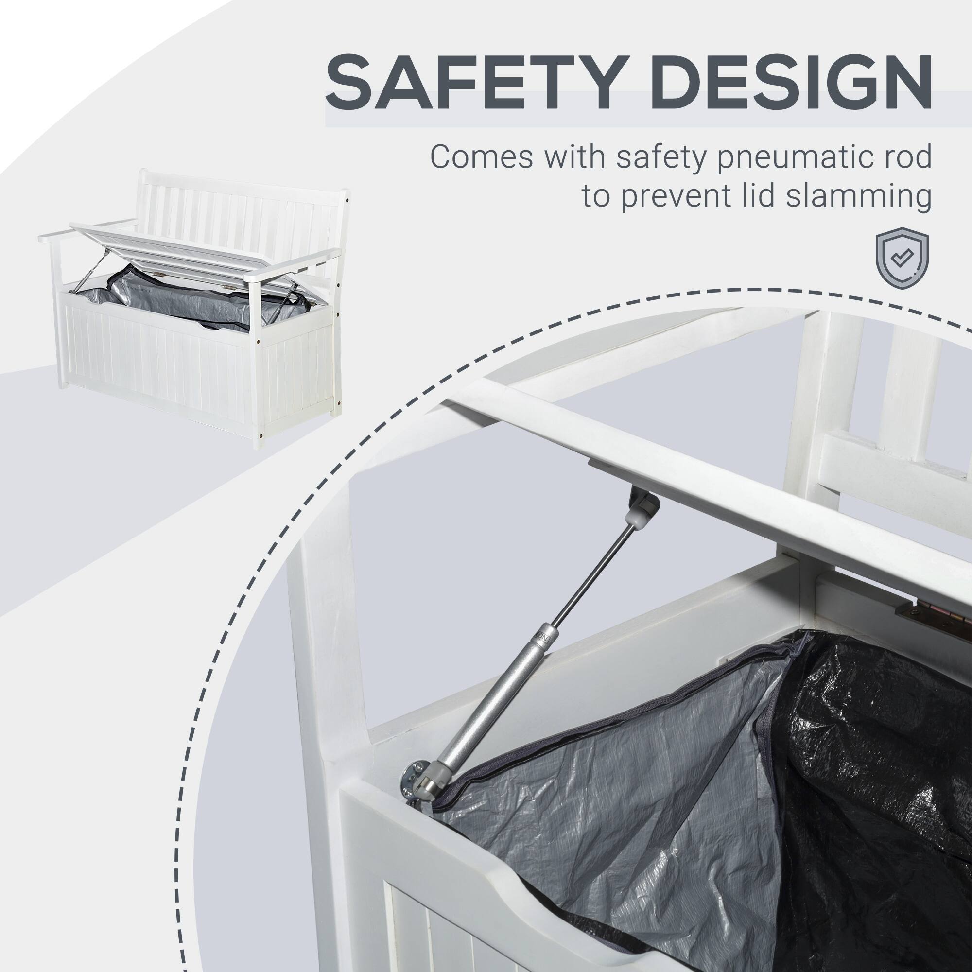 SAFETY DESIGN  
Comes with safety pneumatic rod to prevent lid slamming