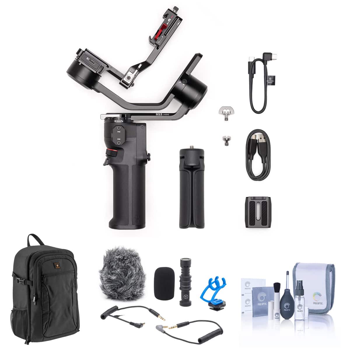 DJI - RS 3 Mini 3-Axis Handheld Gimbal Stabilizer with Accessories Kit