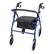 Back. Winado - Foldable Rollator Walker Mobility Rollator with Seat, 8" Wheels, Adjustable Height, Removable Backrest, 286lbs Capacity - Black & Blue.