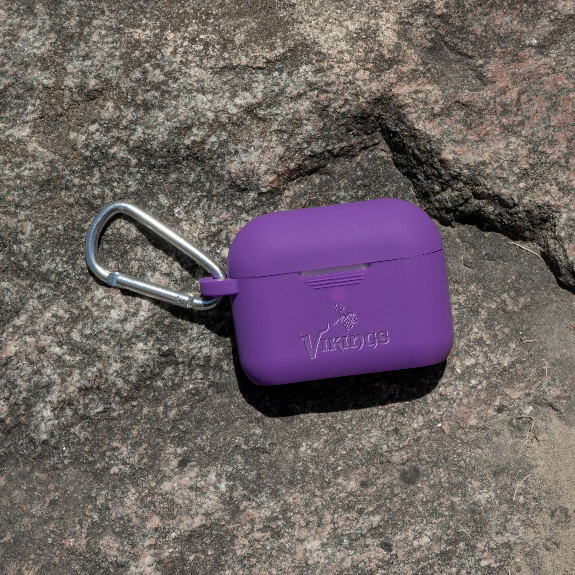 Alt View 1. Artinian - Minnesota Vikings Debossed Silicone Airpods Pro Case Cover - No Size - Multicolor.